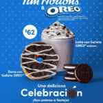 Promoción oreo Tim Hortons: Latte y Dona con galleta OREO por $62