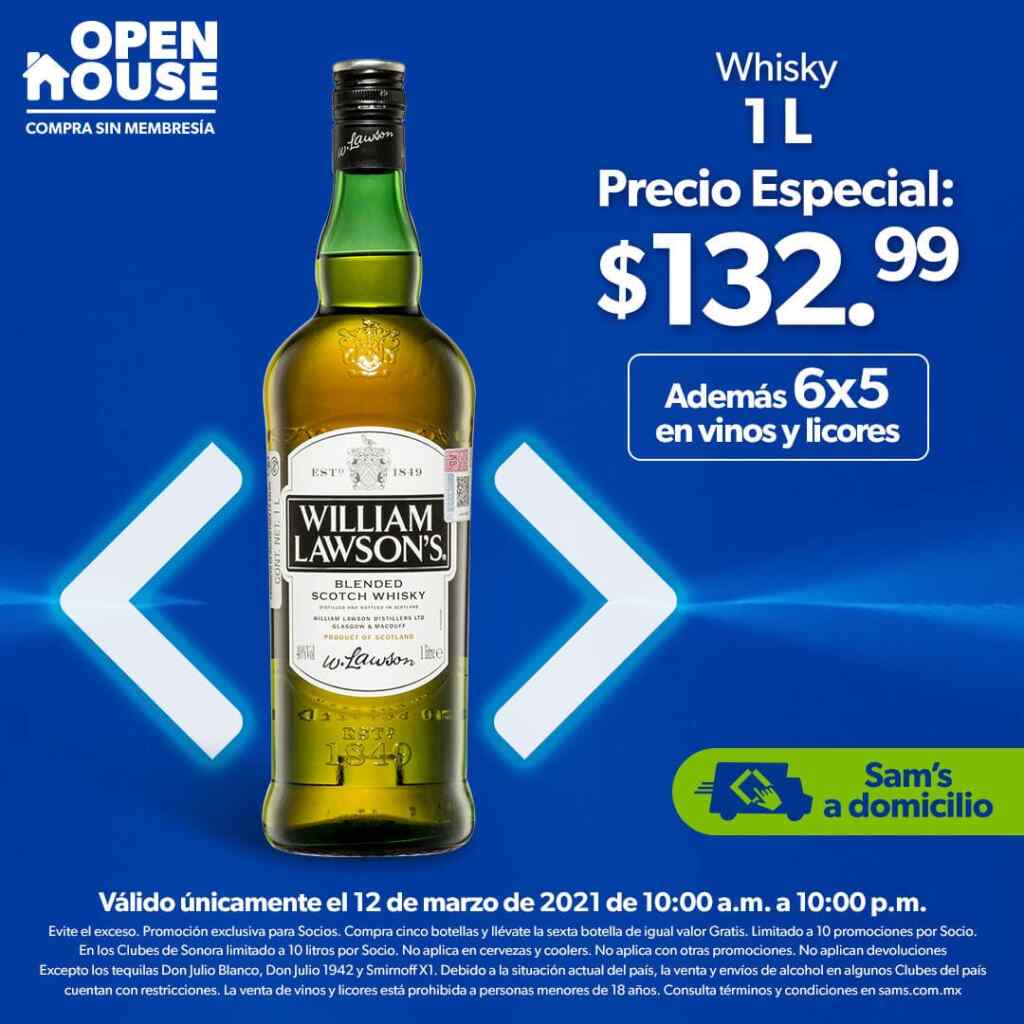 Sams Club Horas Extraordinarias Open House 12 de marzo 2021