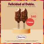 Promoción Haagen Dazs: Llévate 2 paletas por $40 pesos