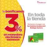 Promoción tarjeta Bodega Aurrerá Bradescard: Recibe 3% de bonificación en toda la tienda