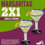 Chilis 2x1 en margaritas de lunes a viernes