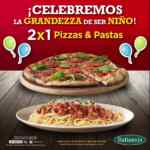 2x1 en pizzas y pastas en Italiannis esta semana por el Día del Niño