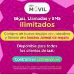 Promoción izzi Día del Niño: bocina Gratis en la compra de un celular
