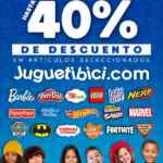 Promoción Juguetibici Día del Niño: Hasta 40% de descuento en juguetes