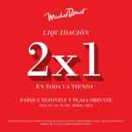 Liquidación Michel Domit: 2x1 en toda la tienda en sucursales Parque Tezontle y Plaza Oriente