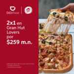 2x1 en pizza Gran Hut Lovers de Pizza Hut al pedir por Didi Food esta semana