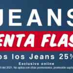 Venta Flash Quarry Jeans: 25% de descuento en todos los pantalones de mezclilla