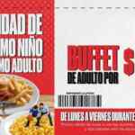 Cupón Sirloin Stockade: buffet de adulto a precio de niño
