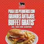 Promoción Sirloin Stockade Día del Niño: Buffet infantil gratis para niños hoy 30 de abril