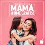 Promo Día de las Madres Applebees: mamá come Gratis con 4 acompañantes