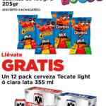 Combo Loco HEB: 12 pack Tecate GRATIS en la compra de $160 en botanas Sabritas