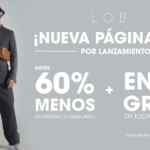 Promoción LOB nueva página web: Hasta 60% menos en productos rebajados + envío gratis