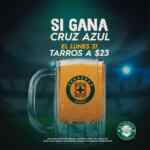 En McCarthy's Irish Pub tarros a $23 pesos hoy por que Cruz Azul quedó campeón