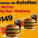 Cupón McDonalds Jueves de Automac 20 de mayo 2021