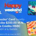 Promo Starbucks HSBC: recarga $200 y recibe $200 adicionales