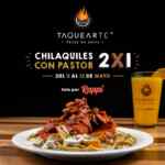 2x1 en chilaquiles con pastor en Taquearte al pedir por Rappi