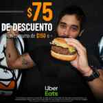 En Cuarto de Kilo $75 de descuento al pedir hoy por Uber Eats