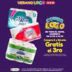 Folleto HEB Verano Loco: 3x2 en papel higiénico, 3x2 en pañales y productos gratis