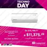 Liverpool Techno Day 20 de mayo: hasta 44% de descuento en aires acondicionados