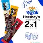 2x1 en chocolates Hersheys, Snickers y Milky Way en 7-Eleven hoy Día del Padre