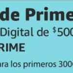 1 mes de Prime Video Gratis en la compra de una tarjeta de regalo de $500