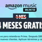 Amazon Prime Day 2021: 4 meses Gratis de Amazon Music Unlimited para nuevos usuarios