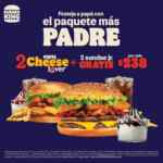 Paquete Burger King Día del Padre: 2 combos Cheese Lover + 2 sundae Jr por $238