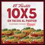 10x5 en tacos al pastor en El Farolito al pedir por Rappi