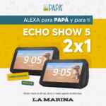 2x1 en Amazon Echo Show bocina inteligente en la Marina