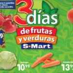 Ofertas S-Mart 3 días de frutas y verduras del 15 al 17 de junio