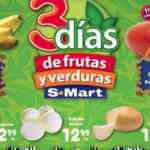 Ofertas S-Mart 3 días de frutas y verduras del 8 al 10 de junio