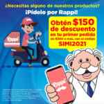 Cupón Rappi Farmacias Similares de $150 de descuento en tu primer pedido