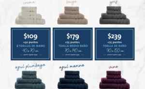 Promoción Recompensas Soriana: Canjea toallas Cannon desde $109 + 50 puntos