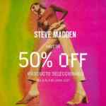 En Steve Madden hasta 50% de descuento este fin de semana del 4 al 6 de junio En Steve Madden hasta 50% de descuento este fin de semana del 4 al 6 de junio