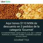 Código Uber Eats de 50% de descuento en sección Gourmet