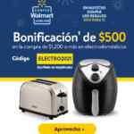 Código Cumple Walmart de $500 de bonificación en electrodomésticos en tienda en línea