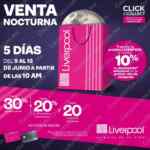 Venta Nocturna Liverpool 9 al 13 de junio 2021: hasta 30% de descuento