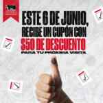 Cupón Sirloin Stockade: $50 pesos de descuento si votas este 6 de junio