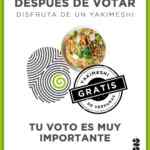 En Sushi Roll llévate un Yakimeshi GRATIS si votas este 6 de junio