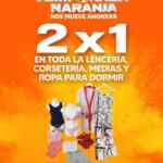 Temporada Naranja 2021: 2x1 en lencería, corsetería, medias y ropa para dormir