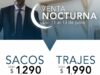 Venta Nocturna Roberts: Sacos desde $1,290 y trajes desde $1,990