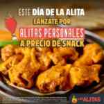 Promoción Las Alitas Día de la Alita: Alitas Personales a precio de snack