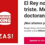 Promoción Burger King y Doctor Anytime: Videoconsulta gratis con un psicólogo