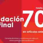 Liquidación Final C&A: Hasta 70% de descuento y 3x2 en todo lo ya rebajado