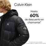 Hasta 60% de descuento en chamarras en Calvin Klein