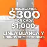 Temporada Naranja 2021: $300 de descuento por cada $1,000 de compra en línea blanca y hornos de microondas