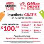 Nuevas Recompensas Office Depot: cupón de $100 Gratis al acumular compras