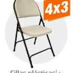 4x3 en sillas de plástico en Home Depot