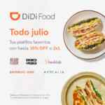 En Didi Food 2x1 o hasta 35% de descuento en restaurantes participantes de la CDMX