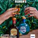 Cupón Fishers tequila Gratis si está lloviendo
